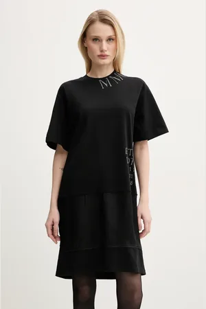 Maison Margiela Sukienka kolor mini prosta S52DA0058.M20050