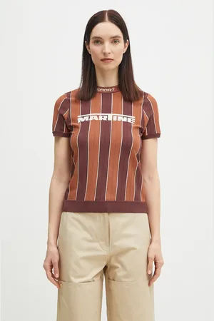 MARTINE ROSE T-shirt Logo Tight damski kolor 959YA12700