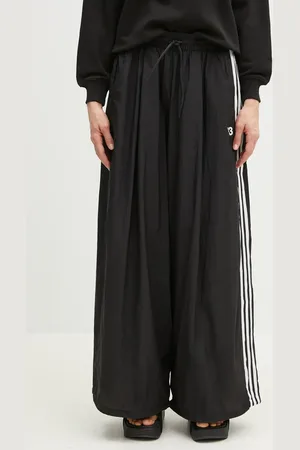 Y-3 Spodnie 3-Stripes Nylon Pants damskie kolor z aplikacją JD5997