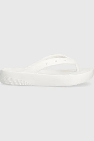 Crocs Japonki Classic Platform Flip damskie kolor na platformie 207714