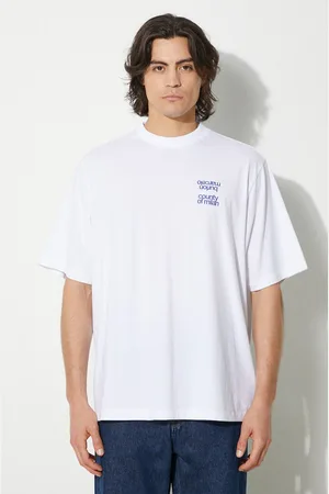 MARCELO BURLON T-shirt bawełniany MCBM Slogan Over Tee męski kolor z nadrukiem CMAA054F24JER0070145