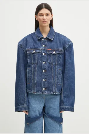 MARTINE ROSE Kurtka jeansowa Extreme Shoulder Denim kolor przejściowa oversize 251WD08514