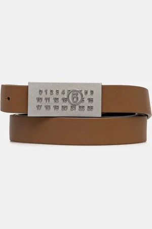Maison Margiela Pasek skórzany damski kolor SA6TP0010
