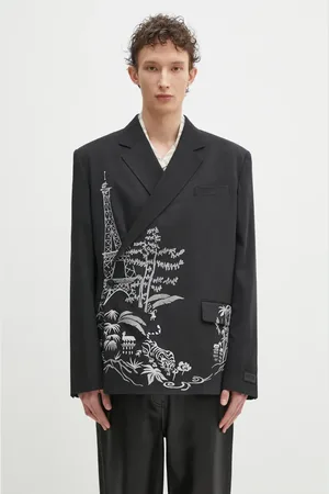 Kenzo Marynarka z domieszką wełny męska kolor FF55VE1429RI.99