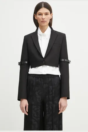 COPERNI Marynarka Hybrid Cropped Tailored kolor jednorzędowa COPV74F3004