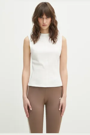 Y-3 Top bawełniany Fitted Tank Top damski kolor JM7856
