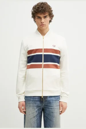 Fred Perry Bluza bawełniana męska kolor wzorzysta J9047.760
