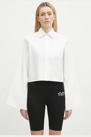 Maison Margiela Koszula bawełniana damska kolor regular z kołnierzykiem klasycznym S52DT0044
