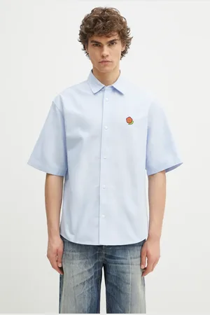 Kenzo Koszula bawełniana męska kolor relaxed z kołnierzykiem klasycznym FF55CH1279LO.64