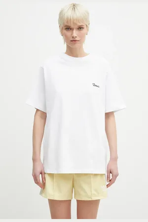 Fiorucci T-shirt bawełniany Logo Print Regular Fit damski kolor U02SPTSH323CJ01WH05
