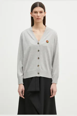 Kenzo Kardigan wełniany Pop damski kolor lekki FF52CA4833LB.93