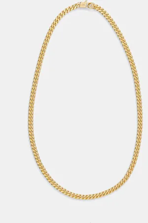 Hatton Labs Naszyjnik pozłacany Classic Cuban Chain M HL-W4-384-GL