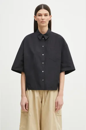 Kenzo Koszula bawełniana damska kolor relaxed z kołnierzykiem klasycznym FF52CH2589LB.99