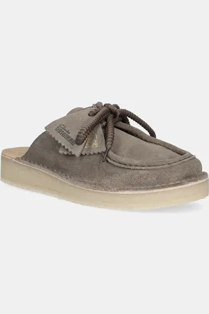 Clarks Klapki zamszowe Desert Nomad damskie kolor 26180181