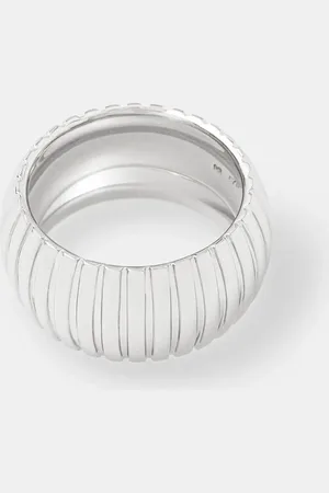 TOM WOOD Pierścionek srebrny Tubogas Ring Medium 101334