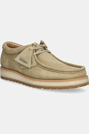 Clarks Półbuty zamszowe Walla Scout Lo damskie kolor na płaskim obcasie 26180446