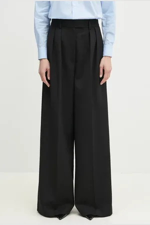 ANINE BING Spodnie Lou Trouser damskie kolor szerokie high waist A.03.10389