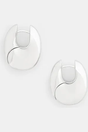 TOM WOOD Kolczyki srebrne Pebble Hoops Medium V1 101340