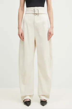 Sportmax Jeansy Glauco damskie kolor high waist 2512131025600