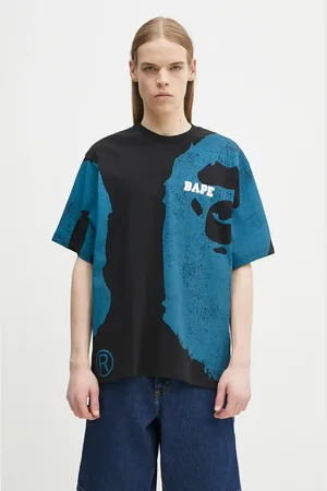 A Bathing Ape T-shirt bawełniany Water Print College męski kolor wzorzysty 1L30109339