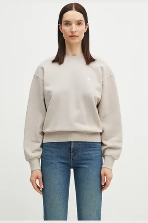 Carhartt Bluza bawełniana Casey Sweatshirt damska kolor gładka I032643