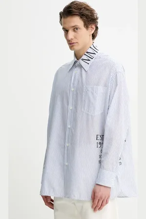 Maison Margiela Koszula bawełniana męska kolor relaxed z kołnierzykiem klasycznym SH0DT0014.M35251