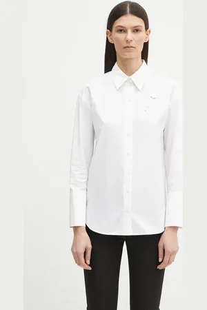 Kenzo Koszula bawełniana damska kolor regular z kołnierzykiem klasycznym FF52CH2549LB.01