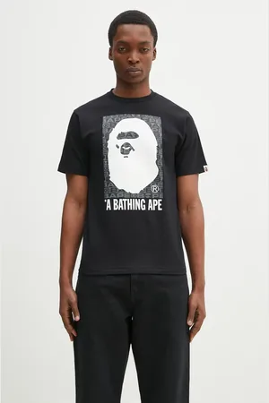 A Bathing Ape T-shirt bawełniany Lux Sport Pattern Box Ape Head męski kolor z nadrukiem 1K80110048