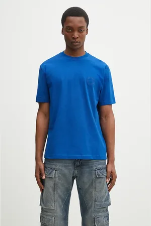 Daily paper T-shirt bawełniany Orbit Emb T-Shirt męski kolor gładki 2512049