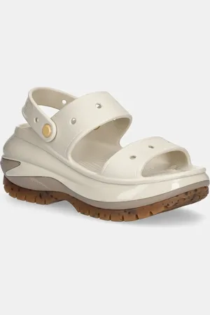 Crocs Klapki Classic Mega Crush Sandal damskie kolor na platformie 207989.214