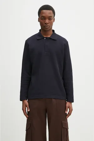 Norse projects Sweter Ruben Double Face LS Polo męski kolor N10.0214.7004