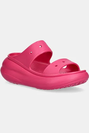 Crocs Klapki Classic Crush Sandal damskie kolor na platformie 207670.0ZQ