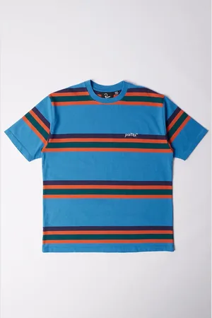 By Parra T-shirt bawełniany Script striped męski kolor wzorzysty 53210