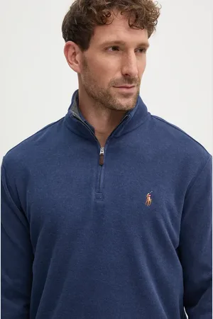 Ralph Lauren Sweter bawełniany kolor lekki z półgolfem