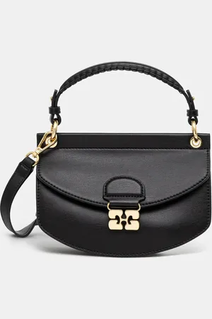 Ganni Torebka skórzana Apo-G Bag Mini Top Handle kolor A6349