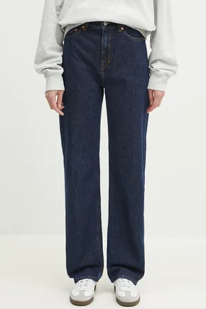 Sporty & Rich Jeansy Loose Fit Denim damskie high waist JEAW232OW