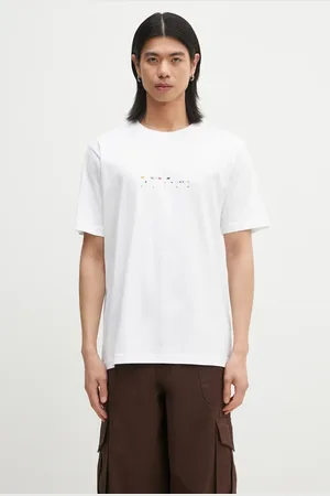 Norse projects T-shirt bawełniany Johannes Organic Code Print T-shirt męski kolor z nadrukiem N01.0689.0001
