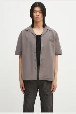 Daily paper Koszula bawełniana Chain Stitch Ss Shirt męska kolor relaxed z kołnierzykiem klasycznym 2511125