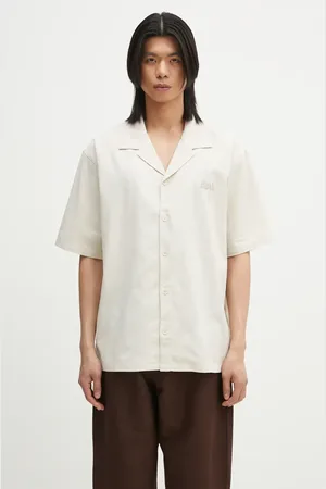 Daily paper Koszula Linen Ss Shirt męska kolor relaxed z kołnierzykiem klasycznym 2511123
