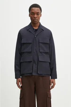 Norse projects Koszula Mads Travel Light Overshirt męski kolor relaxed z kołnierzykiem klasycznym N50.0269.7004