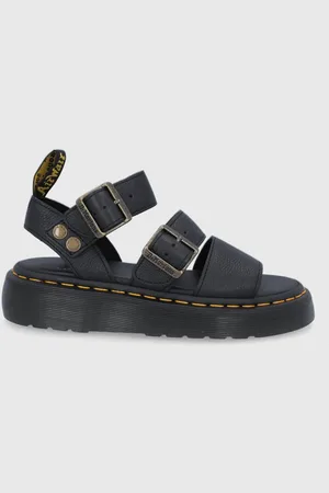 Dr. Martens Sandały skórzane Gryphon Quad damskie kolor na platformie DM25720001