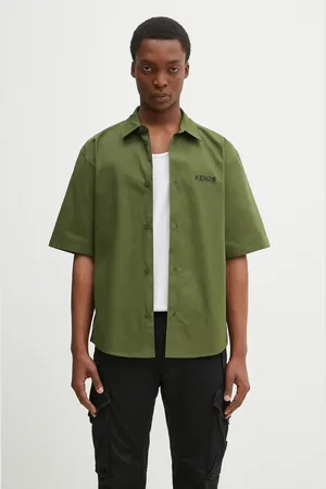 Kenzo Koszula bawełniana męska kolor relaxed z kołnierzykiem klasycznym FF55CH1299LP.50