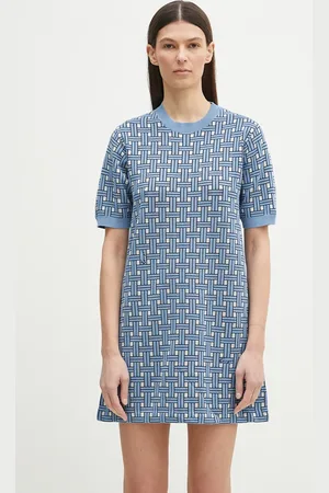 Kenzo Sukienka kolor mini prosta FF52RO4813CO.64