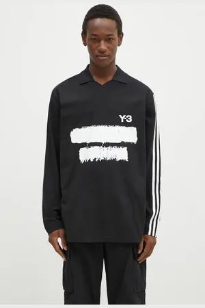 Y-3 Longsleeve Graphic Logo Longsleeve Tee męski kolor z nadrukiem JN4876