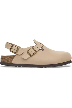 Birkenstock Klapki nubukowe Tokio damskie kolor 1029496