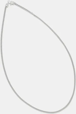 TOM WOOD Naszyjnik srebrny Curb Chain M 100264