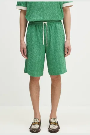 Drôle de Monsieur Szorty bawełniane Le Short Monogramme męskie kolor G-BS158-CO201-EM