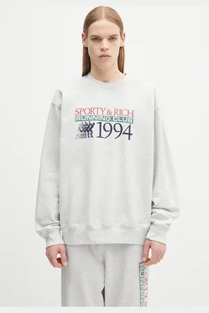 Sporty & Rich Bluza Finish Line kolor z nadrukiem ST071514167GY03
