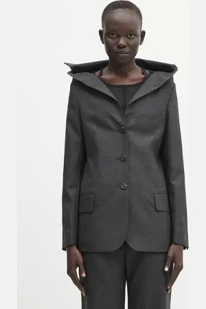 OUR LEGACY Marynarka wełniana Kaonashi Blazer kolor jednorzędowa gładka W2250KP