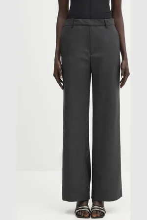 OUR LEGACY Spodnie wełniane Unveil damskie kolor szerokie high waist W2254UP